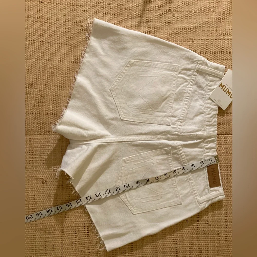 White denim shorts Show Me Your Mumu White Shorts - Picture 11 of 16